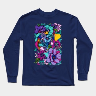 Trippy Garden - Vertical Orientation Long Sleeve T-Shirt